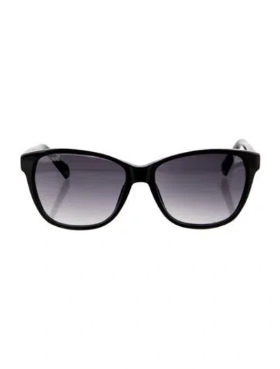 Pre-owned Balmain Square Gradient Sunglasses In Black