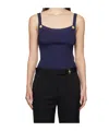 Balmain Square-neck Jacquard Pattern Vest In Black