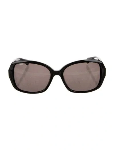 Pre-owned Balmain Square Tinted Sunglasses In Black