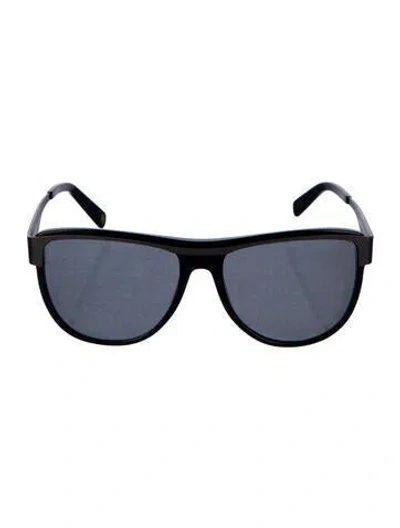 Pre-owned Balmain Square Tinted Sunglasses In Black
