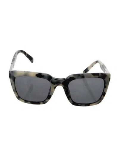 Pre-owned Balmain Square Tinted Sunglasses In Grey