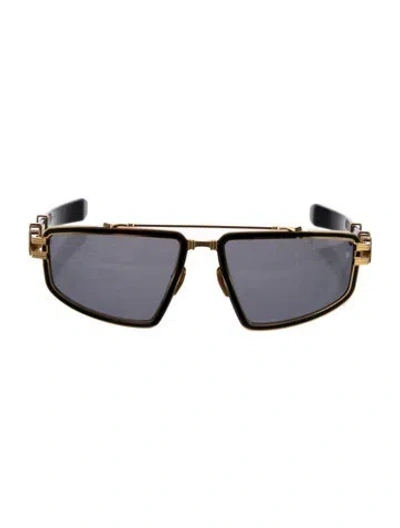 Pre-owned Balmain Square Tinted Sunglasses W/ Tags In Black