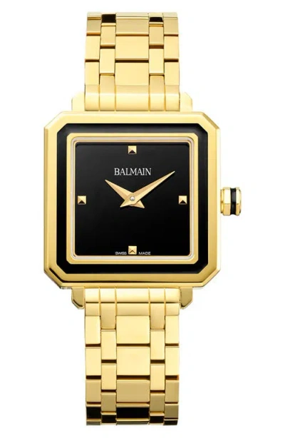 Balmain Squared Bracelet Watch, 32mm In Gold