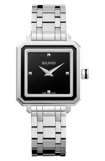 Balmain Squared Bracelet Watch, 32mm In Silver