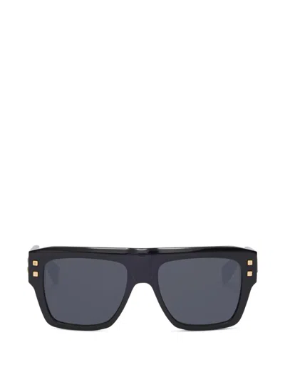 Balmain Square-frame Sunglasses In Black