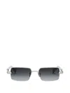 Balmain Square-frame Sunglasses In Silver