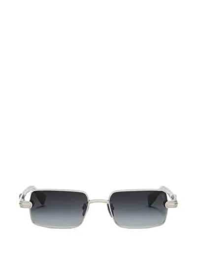 Balmain Square-frame Sunglasses In Silver