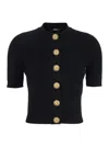 Balmain Ss Buttoned Torsade Knit Cardigan