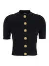 Balmain Ss Buttoned Torsade Knit Cardigan