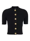Balmain Ss Buttoned Torsade Knit Cardigan