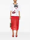 Balmain Pearls Chains Details Partial Face T-shirt