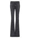 Balmain Star-print Bootcut Mid-rise Jeans In Black
