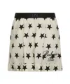 Balmain Star-print Cotton Shorts In Nude