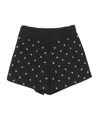 Balmain Star-stud Mini Skorts In Black