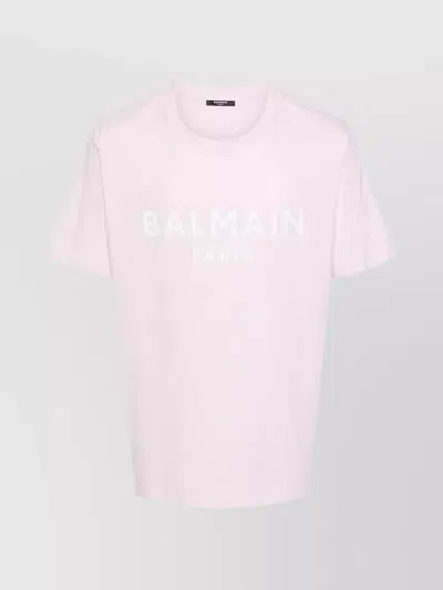 Balmain Logo-print Cotton T-shirt In Multicolor