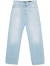 Balmain Straight Leg Denim Trousers