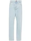 Balmain Mid-rise Straight Jeans In Blue
