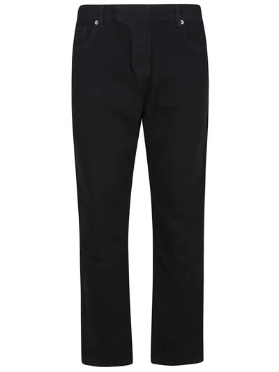 Balmain Vintage Black Denim Pants With Classic Five-pocket Design