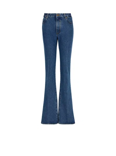 Balmain Straight-leg Denim Jeans In Blue