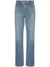 Balmain Appliqué Jeans - Men's - Cotton In Blue