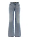 Balmain Straight Leg Jeans In Blue