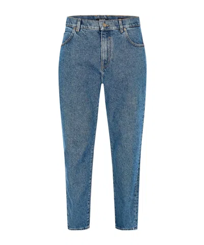 Balmain Straight Leg Jeans In Blue