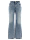 Balmain Straight Leg Denim Trousers With Five Pockets