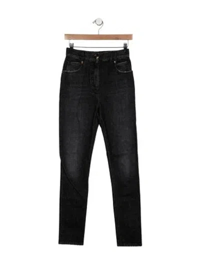 Pre-owned Balmain Straight Leg Pants In Black