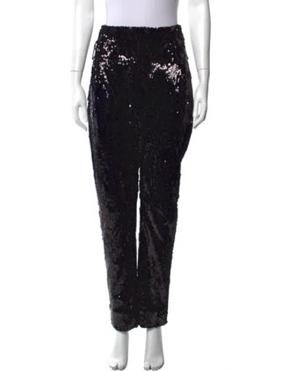 Pre-owned Balmain Straight Leg Pants In Black