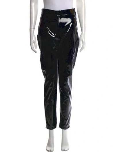 Pre-owned Balmain Straight Leg Pants In Black