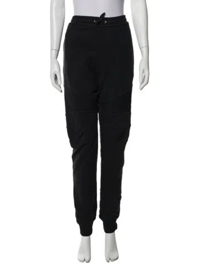 Pre-owned Balmain Straight Leg Pants In Black
