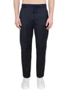 Balmain Navy Straight-leg Tailored Wool Trousers In Blue