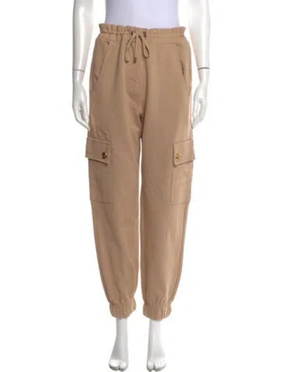 Pre-owned Balmain Straight Leg Pants In Brown