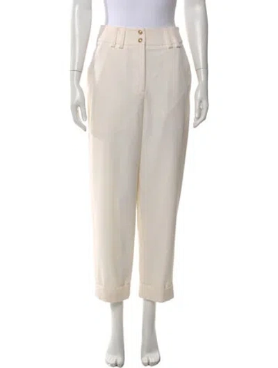 Pre-owned Balmain Straight Leg Pants In Brown/neutrals