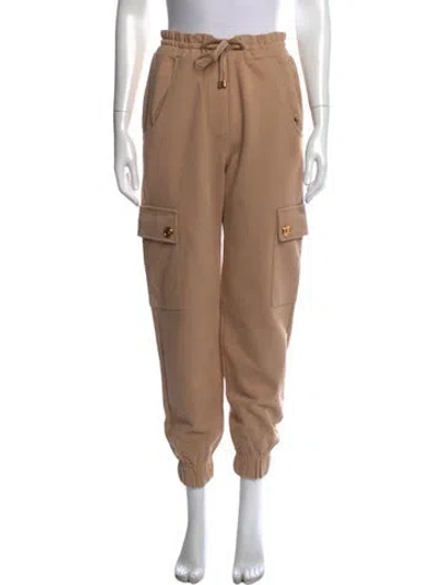 Pre-owned Balmain Straight Leg Pants In Neutrals
