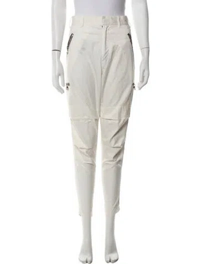 Pre-owned Balmain Straight Leg Pants In Neutrals