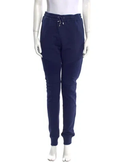 Pre-owned Balmain Straight Leg Pants W/ Tags In Blue