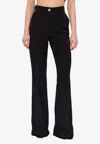 Balmain Women's Bootcut Pants In Black