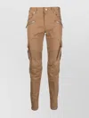 BALMAIN STRAIGHT LEG TROUSERS WITH TAPERED SHAPE AND CARGO POCKETS