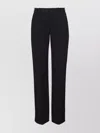 Balmain Wool Trousers With Front Pleats And Wide Leg