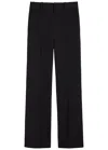 Balmain Straight-leg Wool Trousers In Black