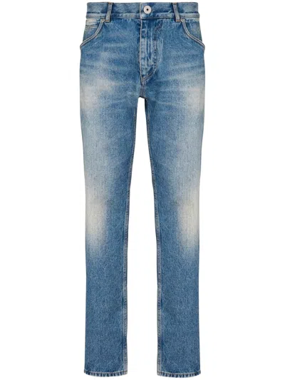 Balmain Mid-rise Straight-leg Jeans In Blue