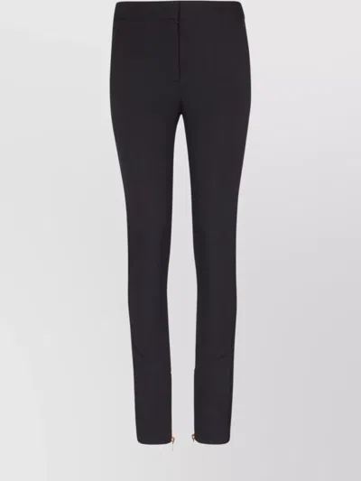 Balmain Straight Trousers Zip Detail
