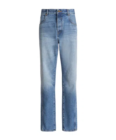 Balmain Straight-leg Blue Denim Jeans