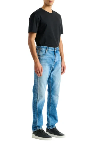 Balmain Straight-leg Blue Denim Jeans