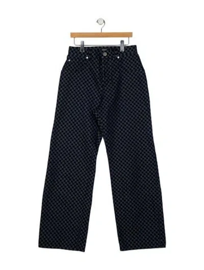 Pre-owned Balmain Straight-leg Jeans In Blue