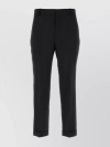 BALMAIN STREAMLINED MID-RISE CROPPED TROUSERS