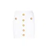 Balmain Knit Mini Skirt With Embossed Buttons Women