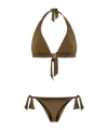 Balmain String Bikini Set In Green