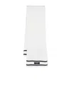 Balmain Stripe-trim Ribbed Scarf In White